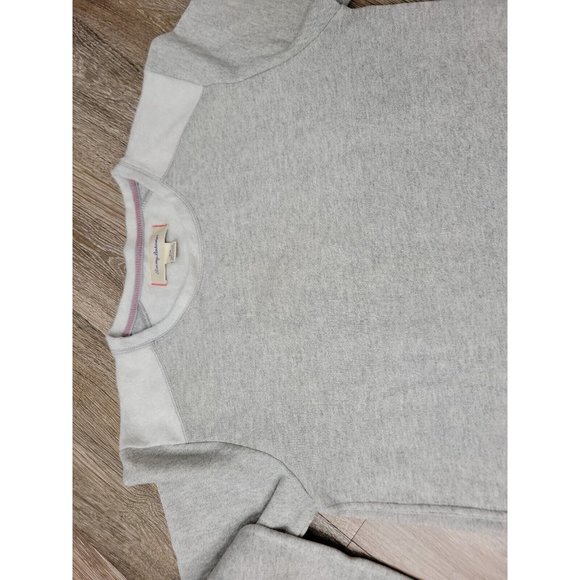 Tommy Bahama Men's Medium Knit Sweater Two Tone Gray Pullover Fleece Lined Soft - Picture 3 of 9